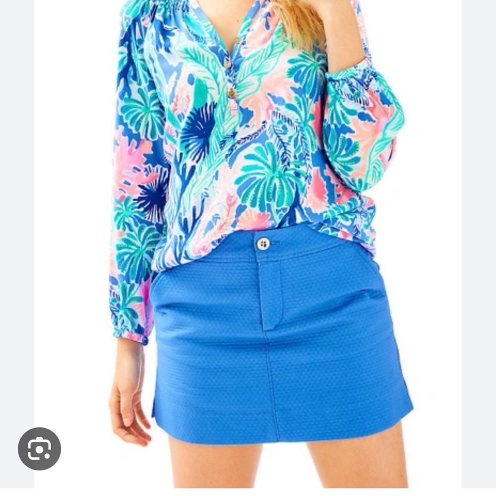 Lilly Pulitzer Nicki Skort In Bennet Blue Size 6